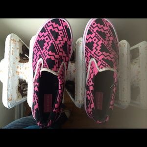 Pink Patterned Slip-On