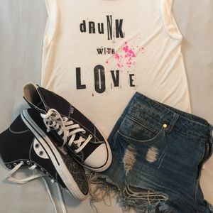 ❤️SOLD♥️Rachel Roy "Drunk With Love" TShirt