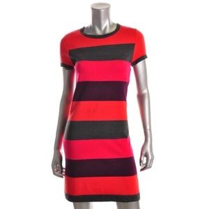 NWT $129 CALVIN KLEIN Striped Knit Sweater Dress