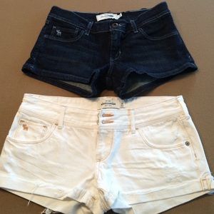 Bundle 2 pairs Abercrombie Jean shorts
