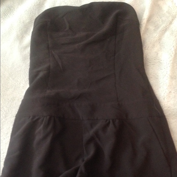 Strapless romper