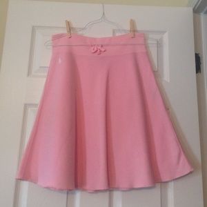 Pink Polo Cotton Skirt