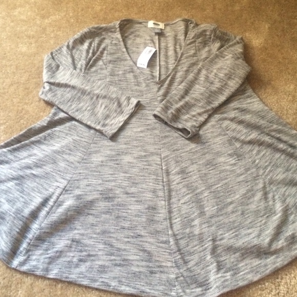 Grey peplum top