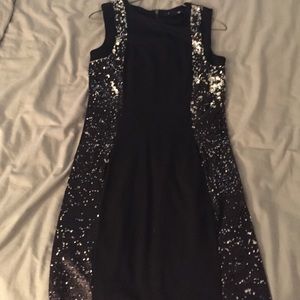 Black sequin dress