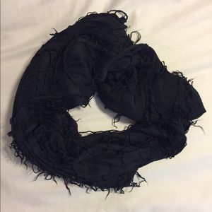 Black Fringe Scarf