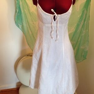 White, Spaghetti Strap, Cotton Dress