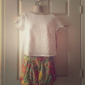 Lilly Pulitzer Crochet Crop Top