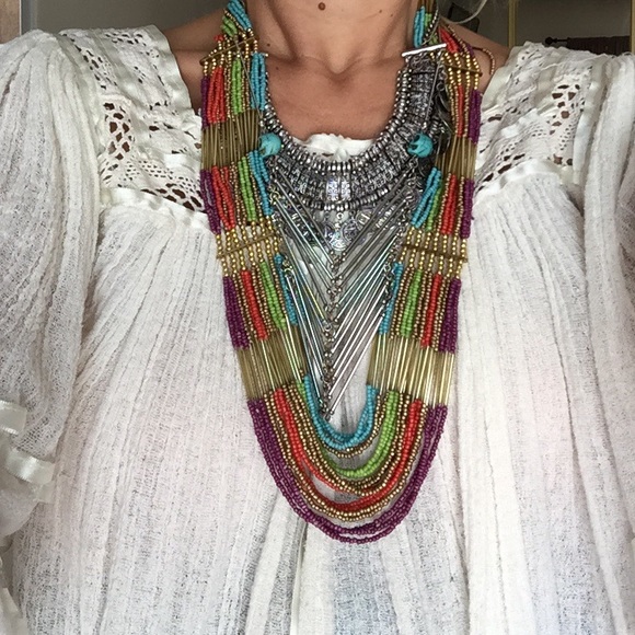 🙌🏼GIFTED🙌🏼 Multi Strand Colorful Necklace - Picture 2 of 2