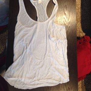 White tank with large pocket