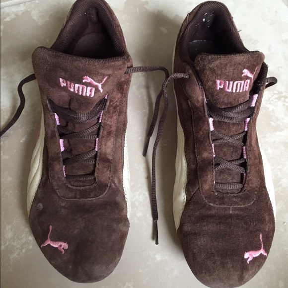 pink and brown pumas