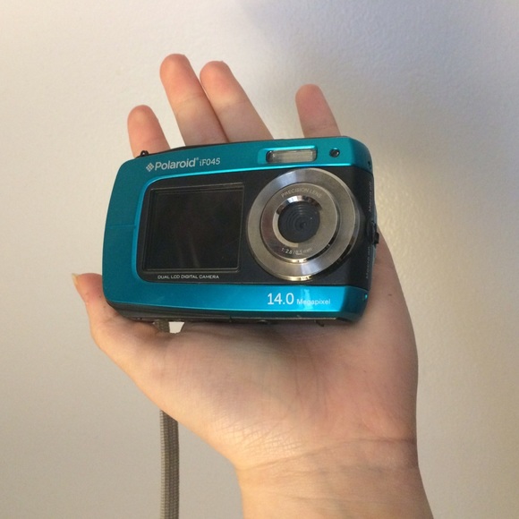 Polaroid waterproof digital camera w/ front screen