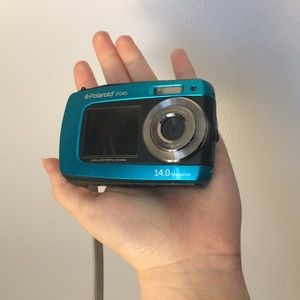 Polaroid waterproof digital camera w/ front screen