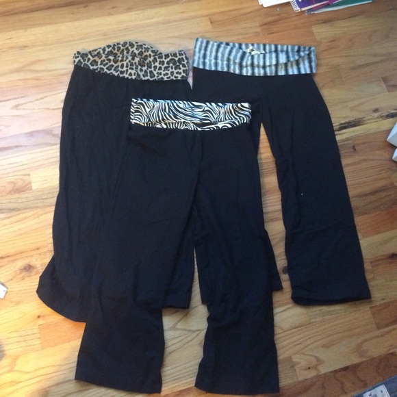 small/ medium crop yoga pants bundle