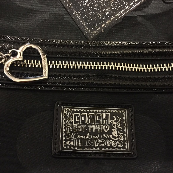 Black coach poppy purse