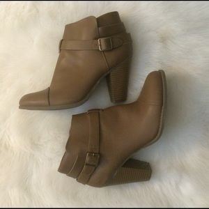 Lauren Conrad buckled booties