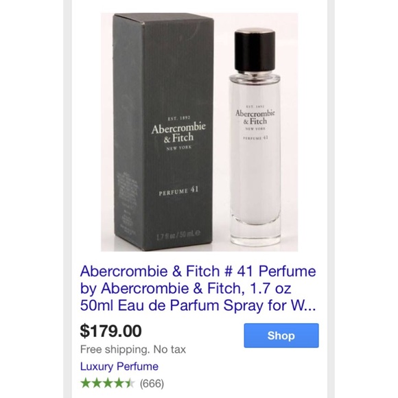 Abercrombie & Fitch Accessories - Abercrombie #41 Women Perfume 1.7 fl oz.