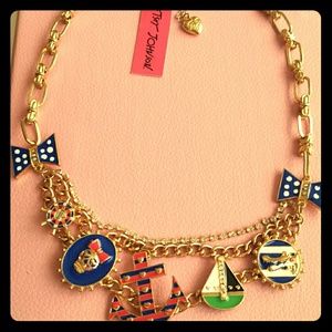NWT AUTHENTIC BETSEY JOHNSON NAUTICAL NECKLACE!