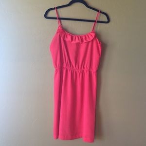 Coral Ruffle Forever21 dress