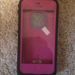 Pink LifeProof iPhone 5/5s case