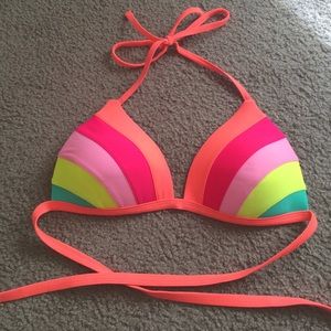 Triangle push up swim top