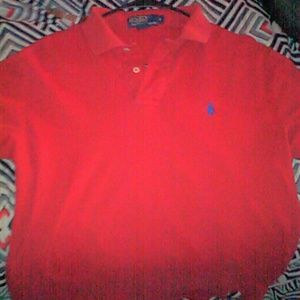 Ralph Lauren men's red polo shirt.