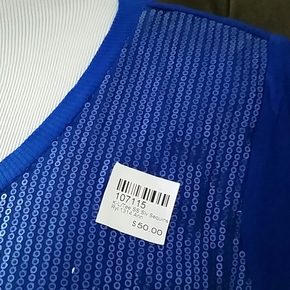 NEW Knicks AnnaDean Size M sequin top - Picture 3 of 4