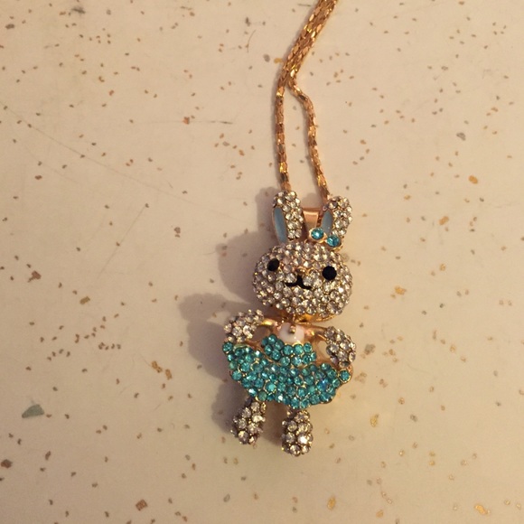 Betsey Johnson Rabbit necklace