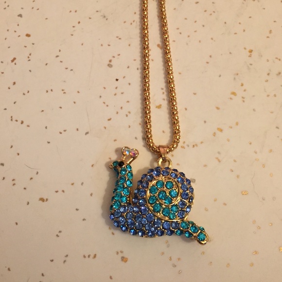 Betsy Johnson Snail necklace