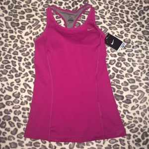 Nike workout tank built in bra