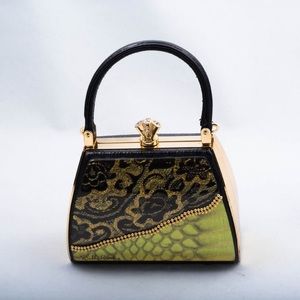 Debbie Brooks Petite Art Work Leather Handbag
