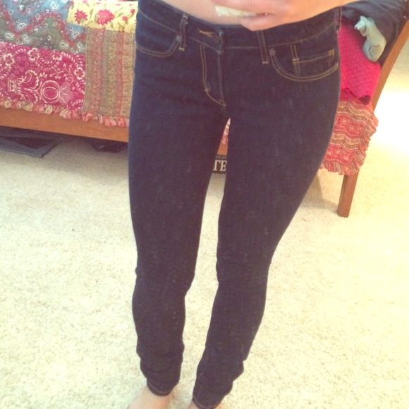 Abercrombie and Fitch Dark Wash Skinny Jeans.