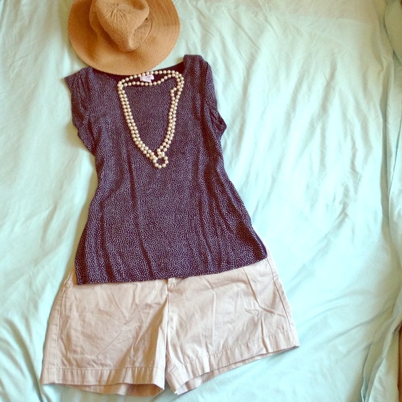 Khaki high waist shorts - Picture 1 of 4