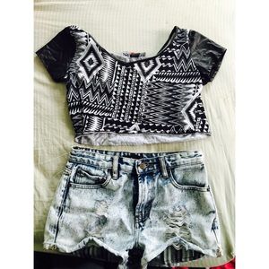 Forever 21 high wasted shorts