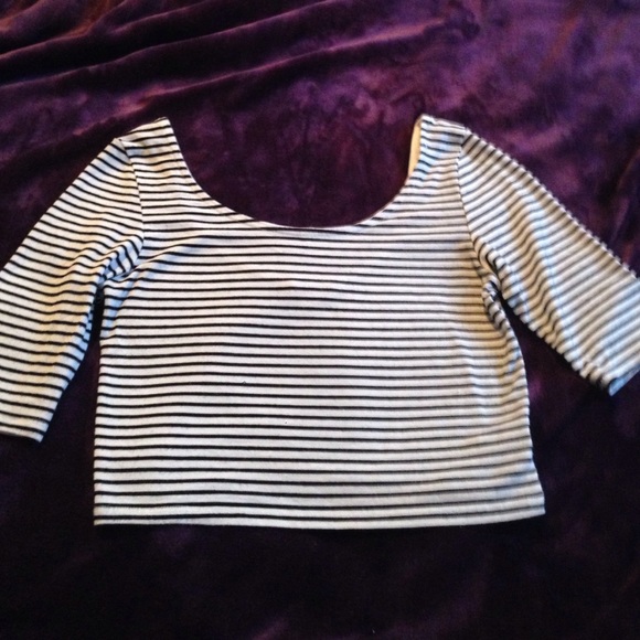 Striped crop top