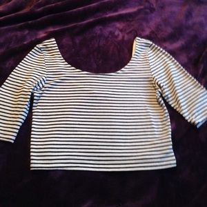 Striped crop top