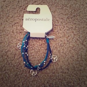 Aeropostale Peace Sign Bracelet NWT