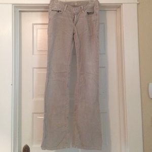 7 For All Mankind khaki corduroy pants