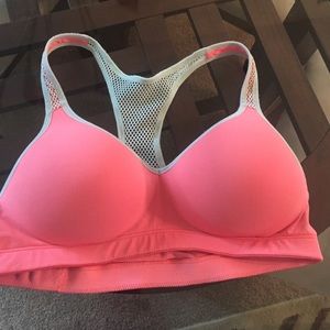 Bright orange Pink, yoga bra