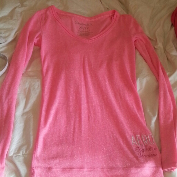 Aeropostale long sleeve pink shirt