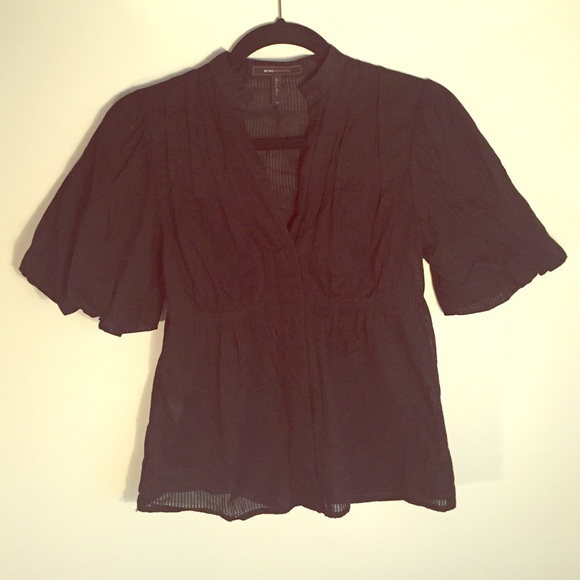 Black BCBG Maxazria short sleeve top