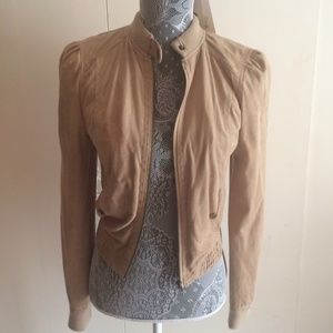 Arden B Faux Suede Tan Jacket