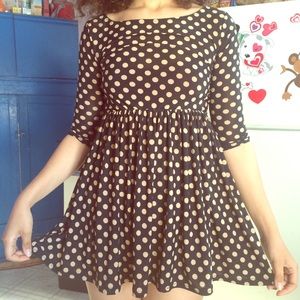 Polka Dot Skater Dress