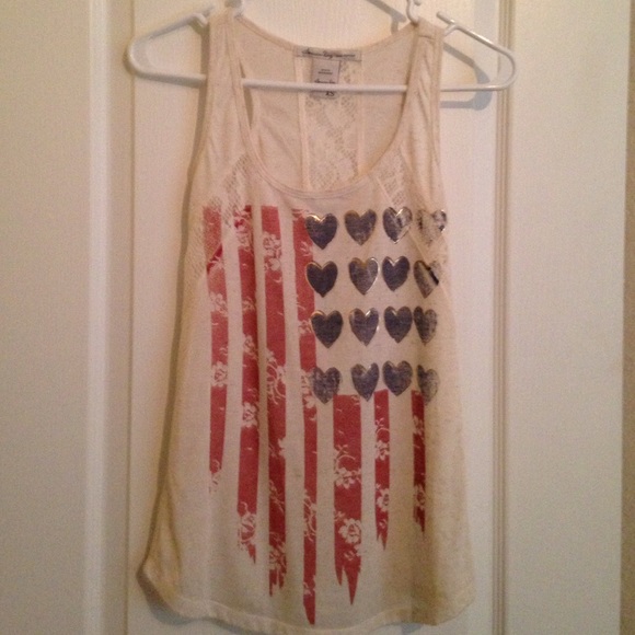 Women's American Flag tank.