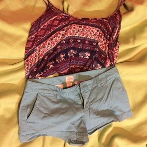 Top with matching shorts!