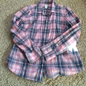JCrew plaid button down, large