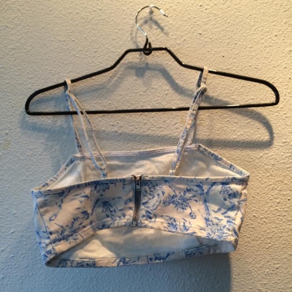 SOLD -Top Shop Denim Crop Top - Picture 2 of 2