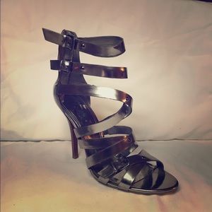 🚫SOLD🚫Marc Fisher Metallic Strappy Heels Size 11