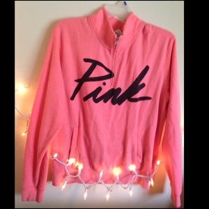 coral sweatshirt. Victoria Secret PINK.