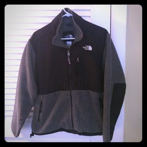 Gray north face Denali jacket