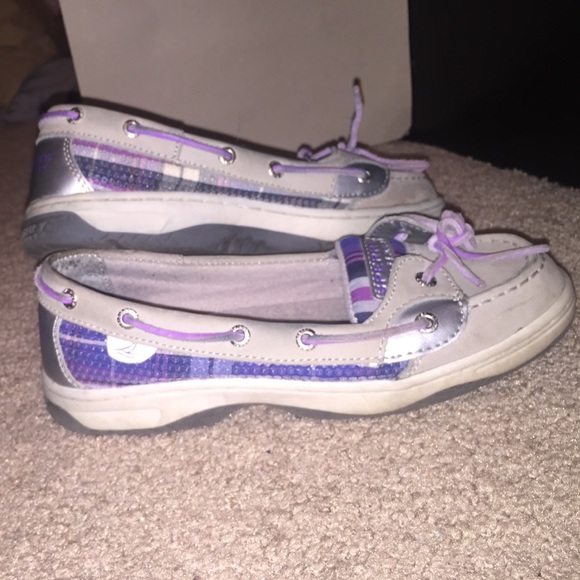 Purple/Gray Women's Sperrys
